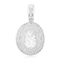 Ciondolo in argento con Goshenite