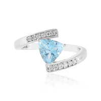 Anello in argento con Topazio Blu Cielo