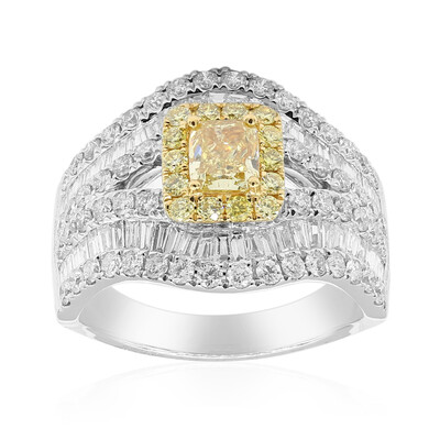 Anello in oro con Diamante Giallo SI2 (CIRARI)