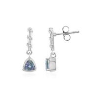 Orecchini in argento con Tanzanite (non riscaldata)