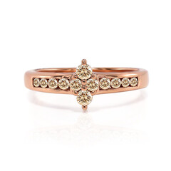 Anello in oro con Diamante Rose de France SI1 di Argyle