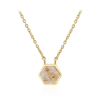Collana in argento con Pietra di Luna Pesca