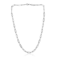 Collana in argento con Topazio Bianco