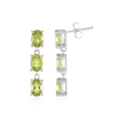 Orecchini in argento con Peridoto