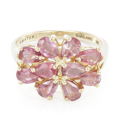 Anello in oro con Zaffiro Padparadscha (non riscaldato) (AMAYANI)