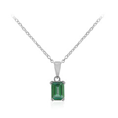 Collana in argento con Topazio Verde Farfalla