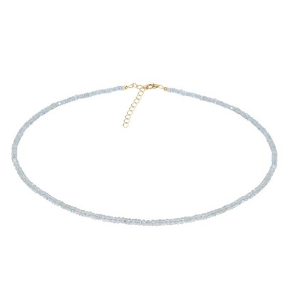 Collana in argento con Acquamarina Brasiliana