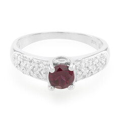 Anello in argento con Rodolite Brasiliana