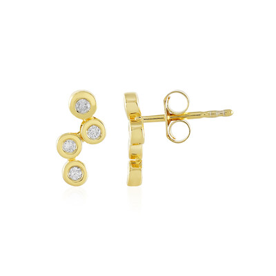 Orecchini in argento con Diamante I2 (J)