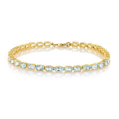 Bracciale in argento con Topazio Blu Cielo