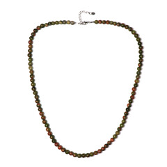 Collana in argento con Unakite