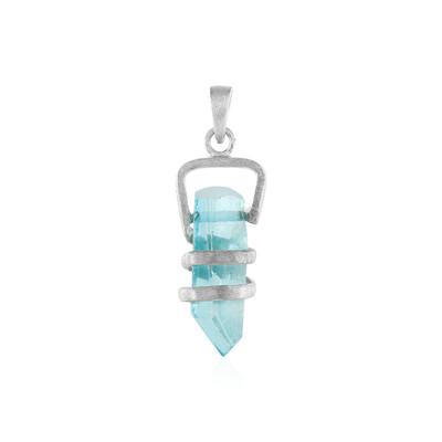 Ciondolo in argento con Quarzo Blu Cielo (MONOSONO COLLECTION)