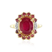 Anello in argento con Rubino del Madagascar