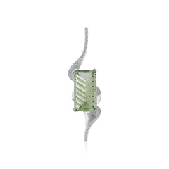 Ciondolo in argento con Ametista Verde