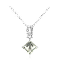 Collana in argento con Ametista Verde