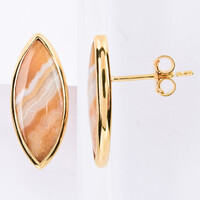 Orecchini in argento con Agata Lace