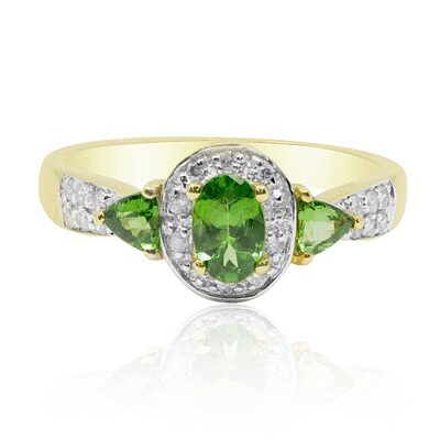 Anello in oro con Tsavorite