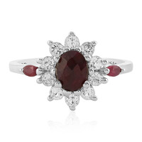 Anello in argento con Rubino