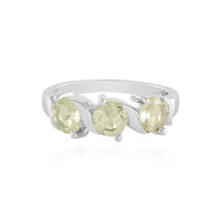 Anello in argento con Quarzo Limone