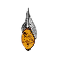 Ciondolo in argento con Ambra Baltica