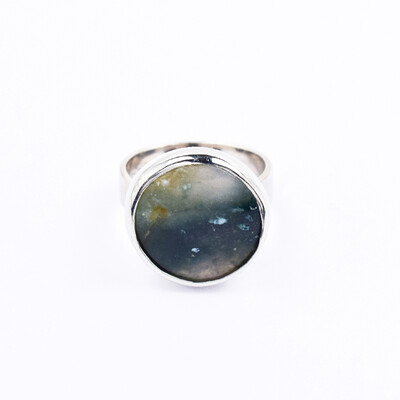 Anello in argento con Diaspro Ocelot