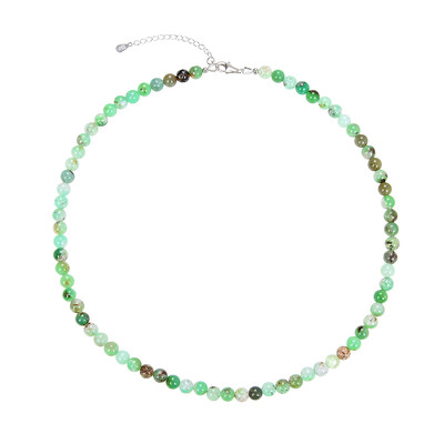 Collana in argento con Crisoprasio
