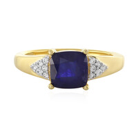 Anello in argento con Zaffiro Blu del Madagascar