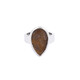 Anello in argento con Agata Muschiata Marrone