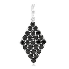 Ciondolo in argento con Spinello Nero
