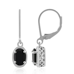 Orecchini in argento con Spinello Nero