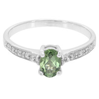 Anello in argento con Apatite Russa