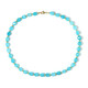 Collana in argento con Quarzo Blu Caraibico