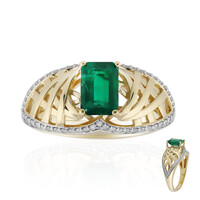 Anello in oro con Smeraldo Zambia (Rifkind 1894 Collection)