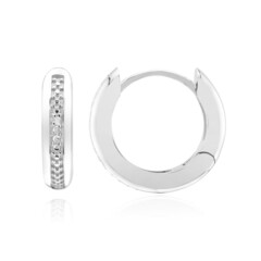 Orecchini in argento con Diamante I3 (I)