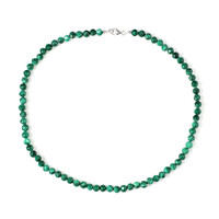Collana in argento con Malachite