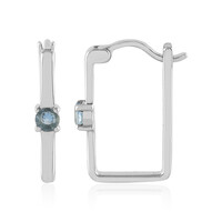 Orecchini in argento con Acquamarina Santa Maria