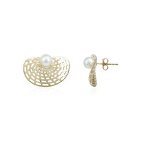 Orecchini in oro con Perla d'Acqua Dolce Bianca (Ornaments by de Melo)