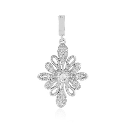 Ciondolo in argento con Zaffiro Bianco