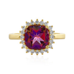 Anello in argento con Topazio Mistico Porpora