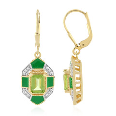 Orecchini in argento con Peridoto