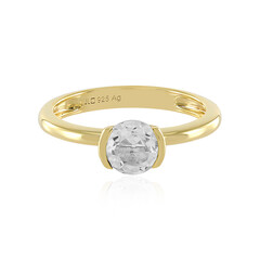 Anello in argento con Topazio Bianco