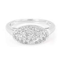 Anello in argento con Topazio Bianco