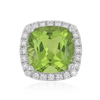 Ciondolo in platino con Peridoto