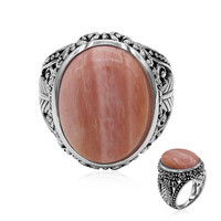 Anello in argento con Opale Rosa Australiano (Art of Nature)