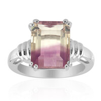 Anello in argento con Fluorite Bicolore (Pallanova)
