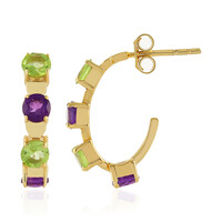 Orecchini in argento con Peridoto