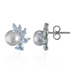 Orecchini in argento con Perla di Acqua Dolce (TPC)