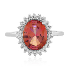 Anello in argento con Topazio Fiore di Loto