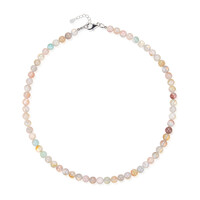 Collana in argento con Agata Fiori di Ciliegio