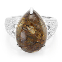 Anello in argento con Quarzo Dinosauro
